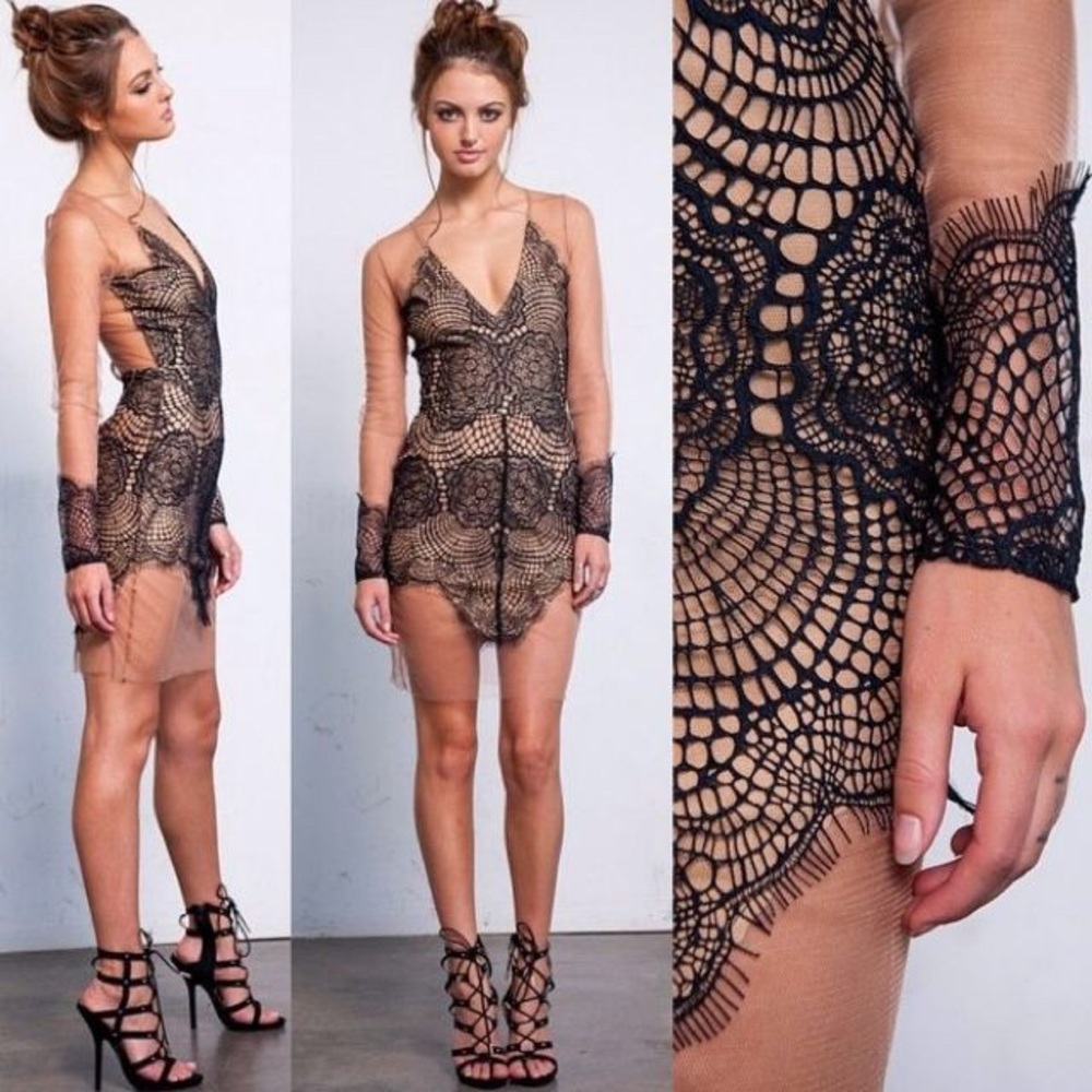 FOR LOVE & LEMONS ANTIGUA MINI DRESS